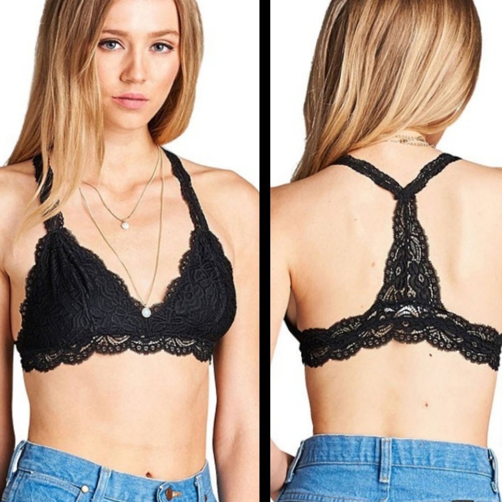 ACTIVE USA BLACK BRALETTE